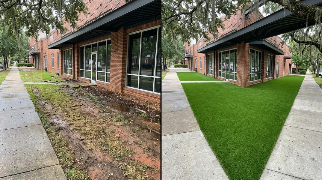 Result artificial grass installation in Tallahassee - Tallahassee Artificial Grass Installation