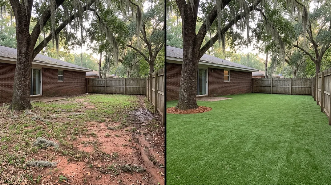 Result artificial grass installation in Tallahassee - Tallahassee Artificial Grass Installation